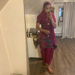 Purple/Pink Indian Suit